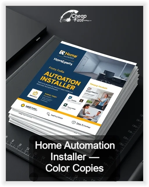 Home Automation Installer business card design sample