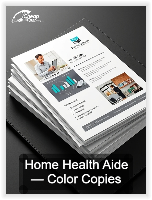 Home Health Aide business card design sample