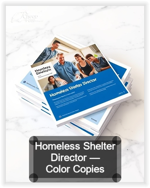 Homeless Shelter Director business card design sample