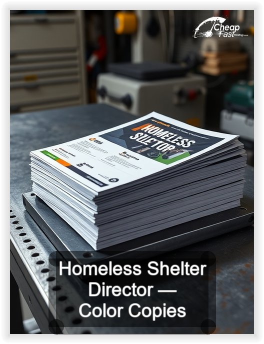 Homeless Shelter Director business card design sample