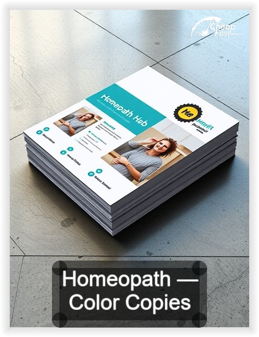 Homeopath business card design sample