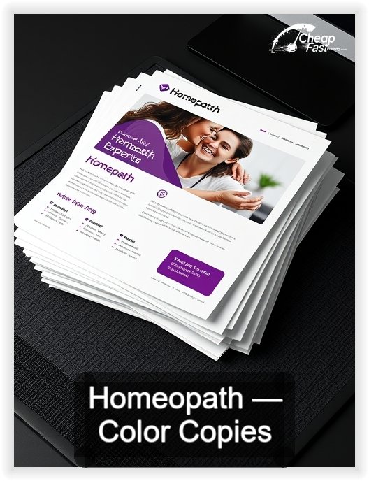 Homeopath business card design sample