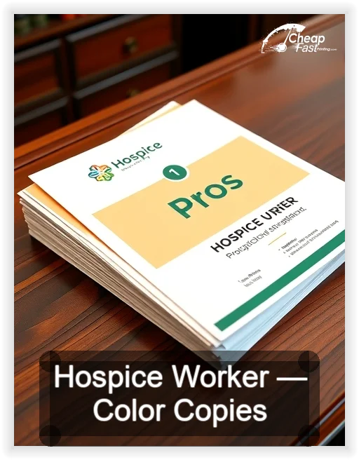 Hospice Worker business card design sample