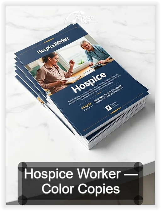 Hospice Worker business card design sample