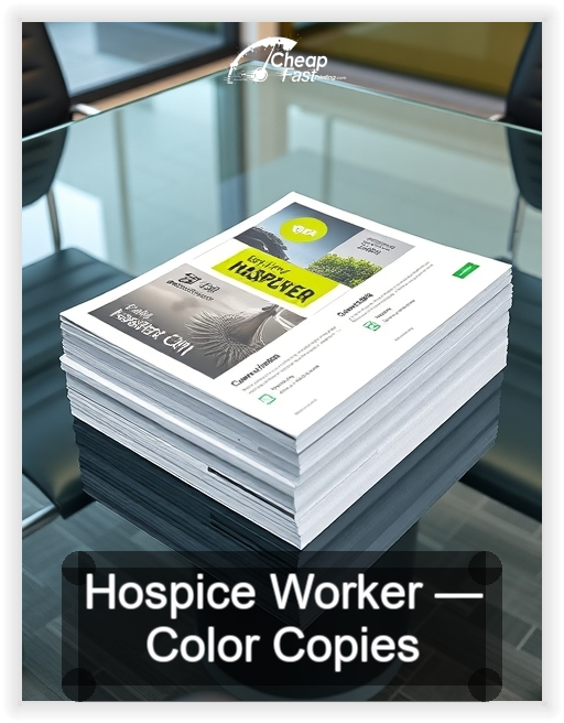 Hospice Worker business card design sample
