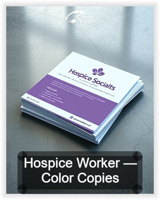 Hospice Worker business card design sample