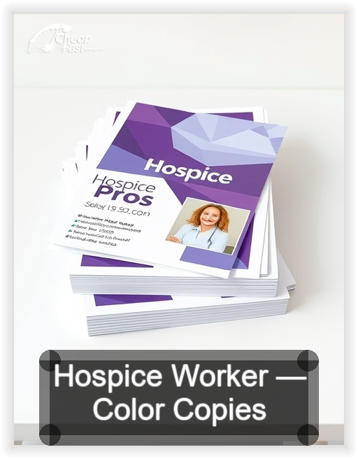 Hospice Worker business card design sample
