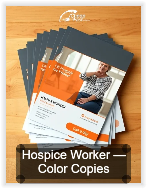 Hospice Worker business card design sample