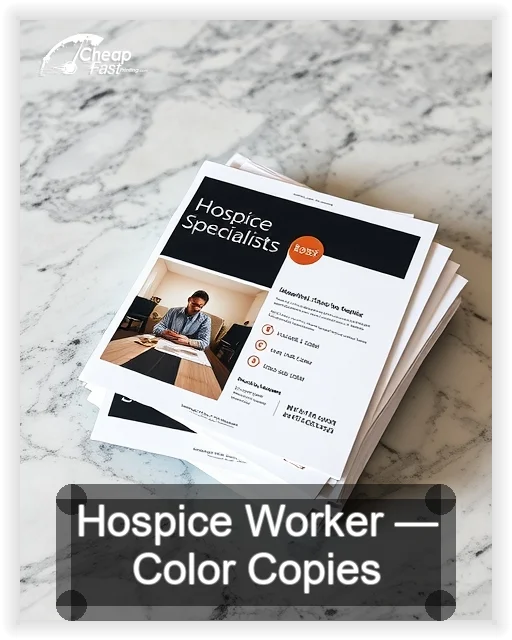 Hospice Worker business card design sample