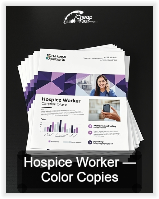Hospice Worker business card design sample