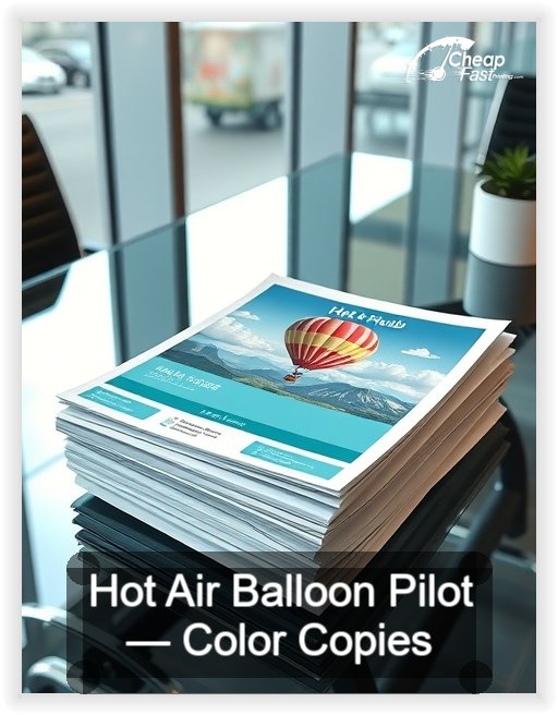 Hot Air Balloon Pilot business card design sample