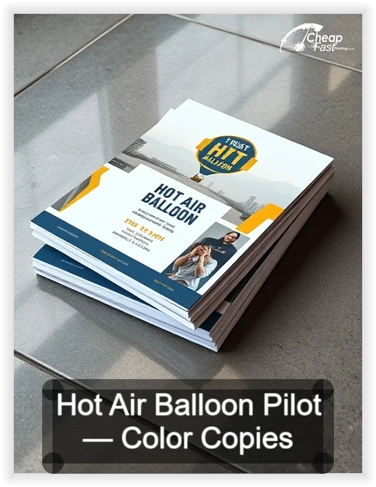 Hot Air Balloon Pilot business card design sample