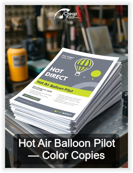 Hot Air Balloon Pilot business card design sample