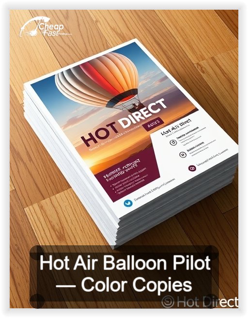 Hot Air Balloon Pilot business card design sample