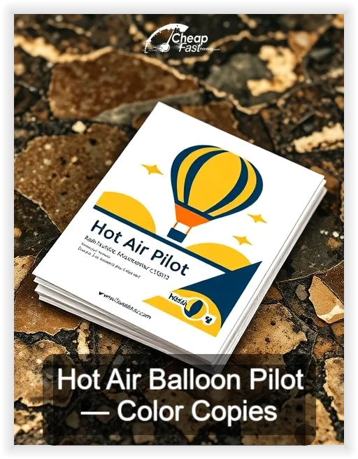 Hot Air Balloon Pilot business card design sample
