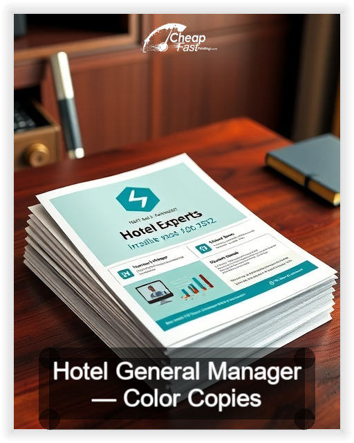 Hotel General Manager business card design sample