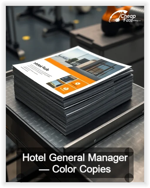 Hotel General Manager business card design sample