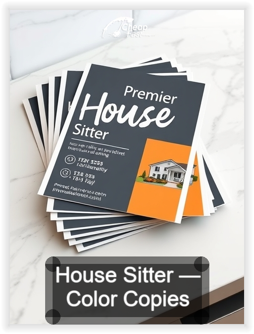 House Sitter business card design sample