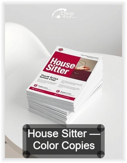 House Sitter business card design sample