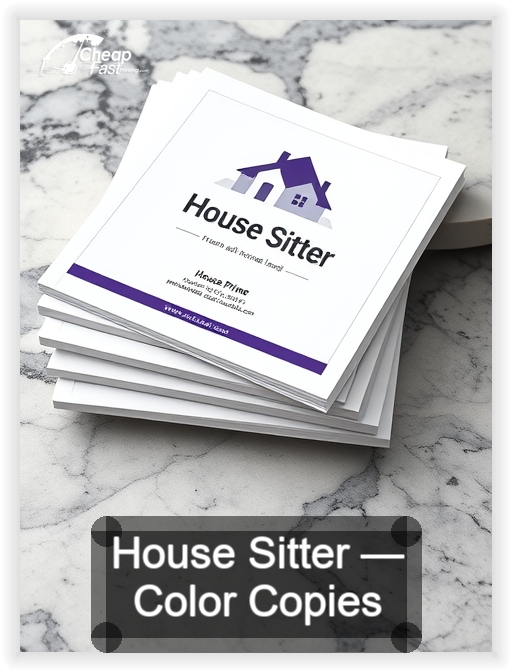 House Sitter business card design sample