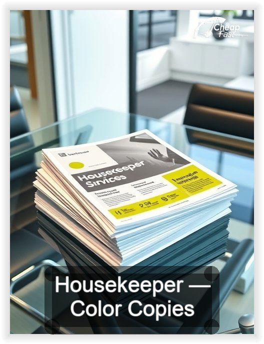 Housekeeper business card design sample