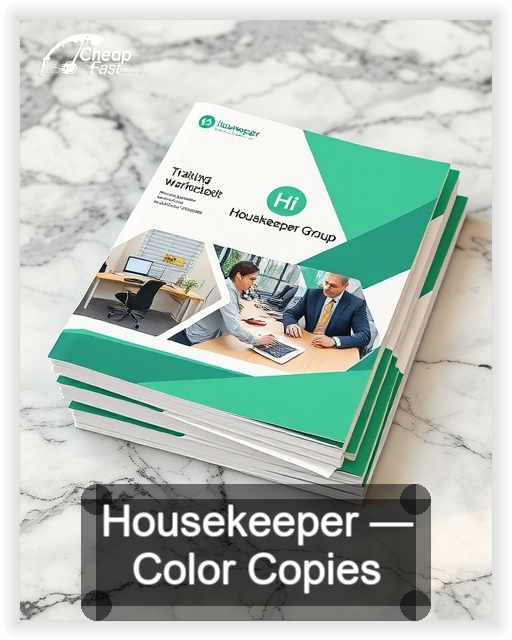 Housekeeper business card design sample