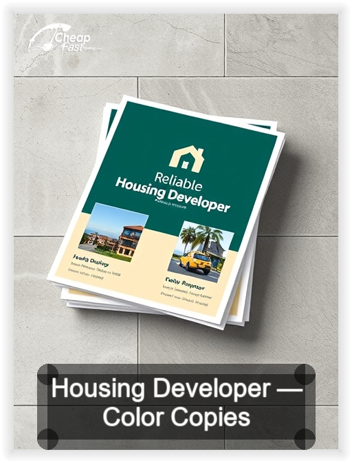 Housing Developer business card design sample