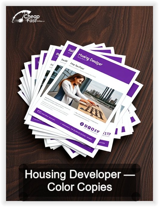 Housing Developer business card design sample