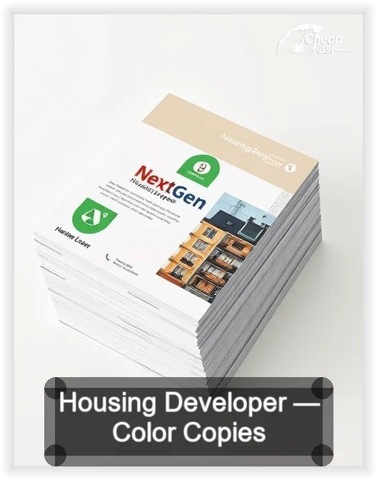 Housing Developer business card design sample