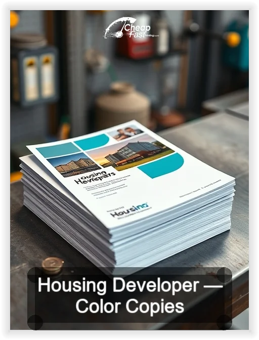 Housing Developer business card design sample