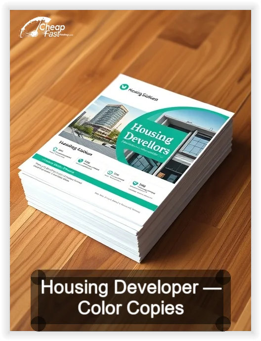 Housing Developer business card design sample