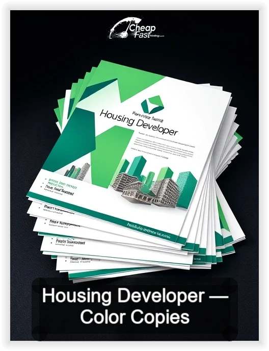 Housing Developer business card design sample