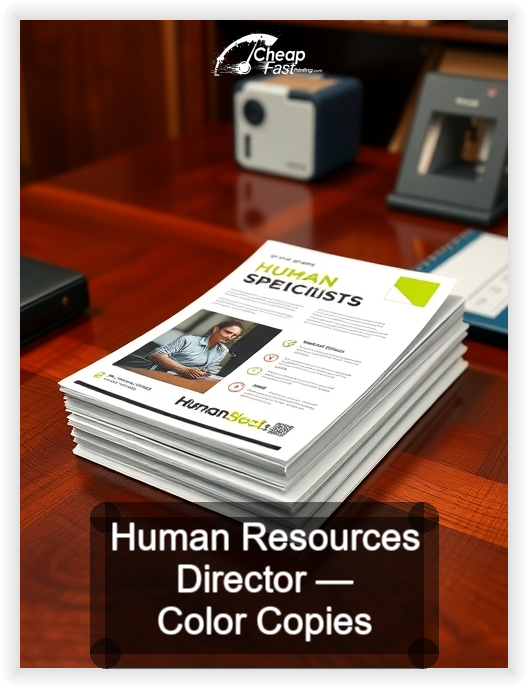 Human Resources Director business card design sample