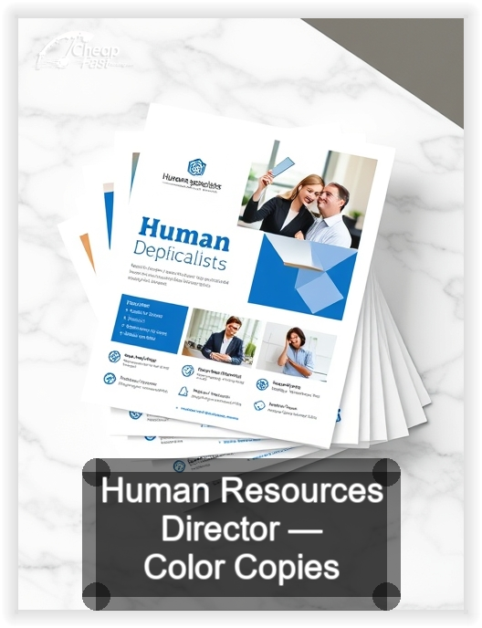 Human Resources Director business card design sample