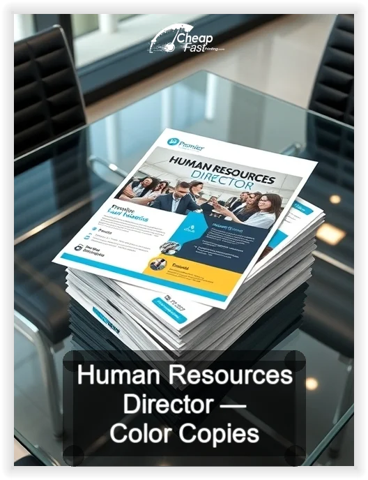 Human Resources Director business card design sample