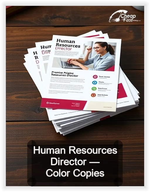 Human Resources Director business card design sample