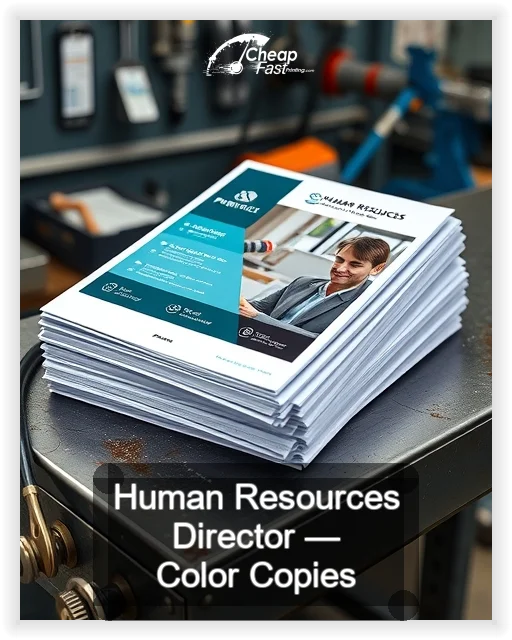 Human Resources Director business card design sample