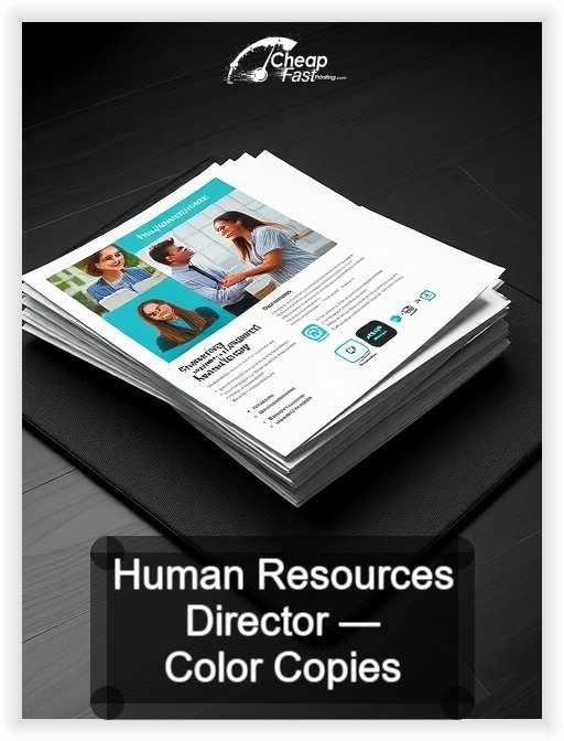 Human Resources Director business card design sample