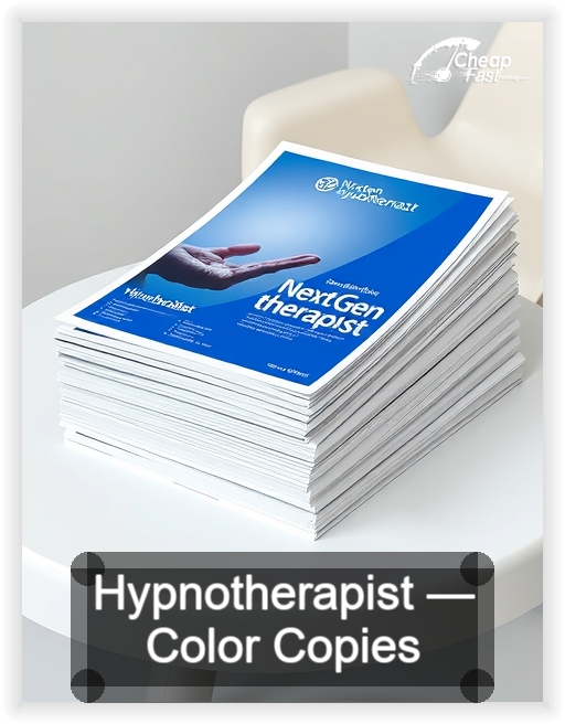 Hypnotherapist business card design sample