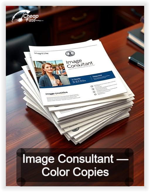 Image Consultant business card design sample