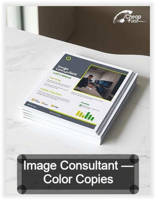 Image Consultant business card design sample
