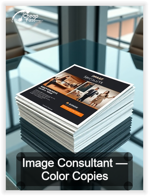 Image Consultant business card design sample