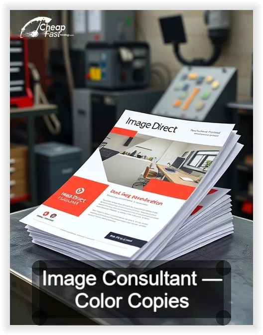 Image Consultant business card design sample