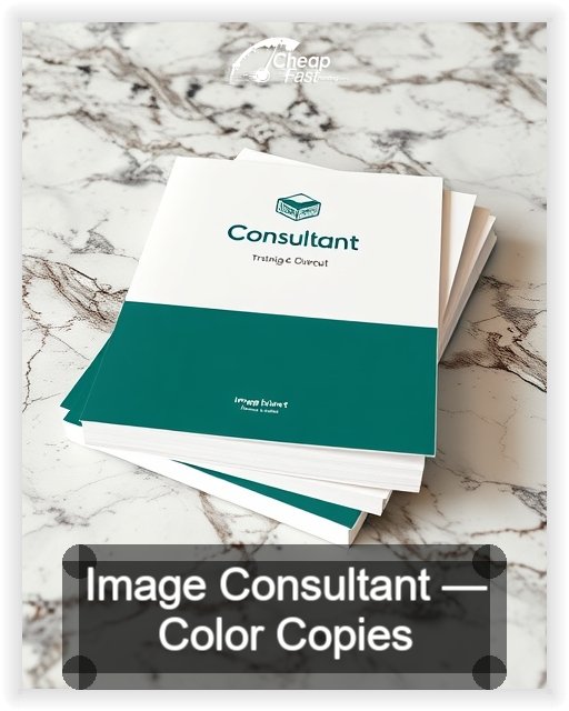 Image Consultant business card design sample