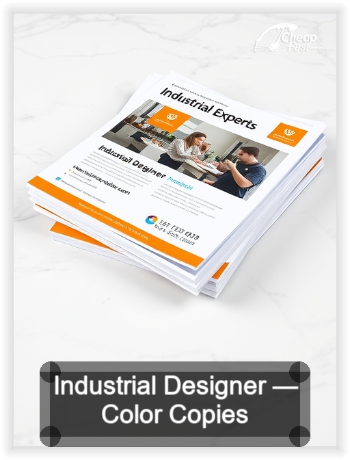 Industrial Designer business card design sample