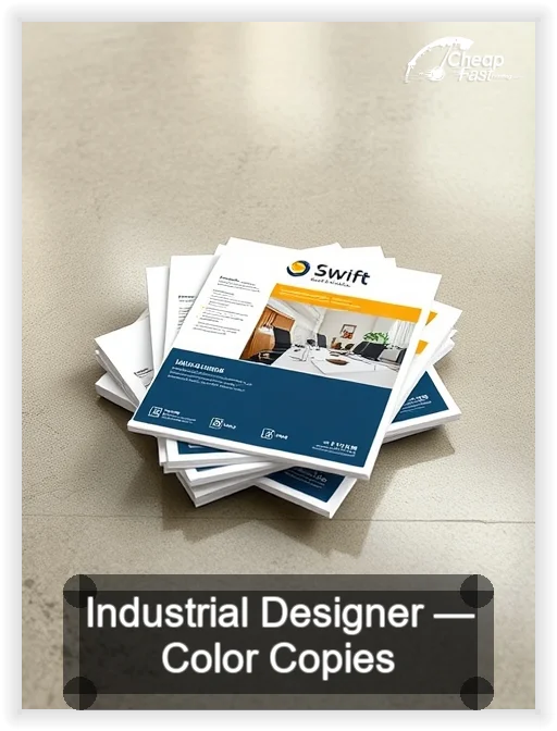 Industrial Designer business card design sample