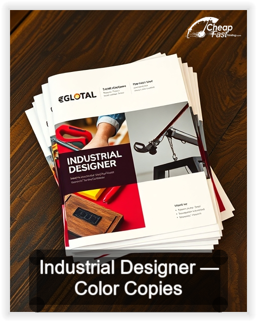 Industrial Designer business card design sample