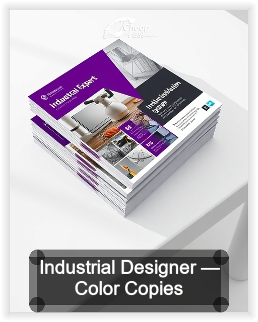 Industrial Designer business card design sample