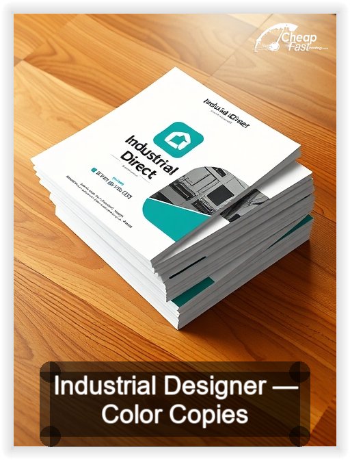 Industrial Designer business card design sample