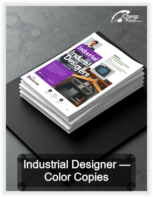 Industrial Designer business card design sample